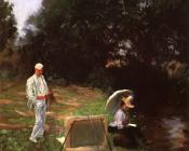 约翰 辛格 萨金特 : Dennis Miller Bunker Painting at Calcot